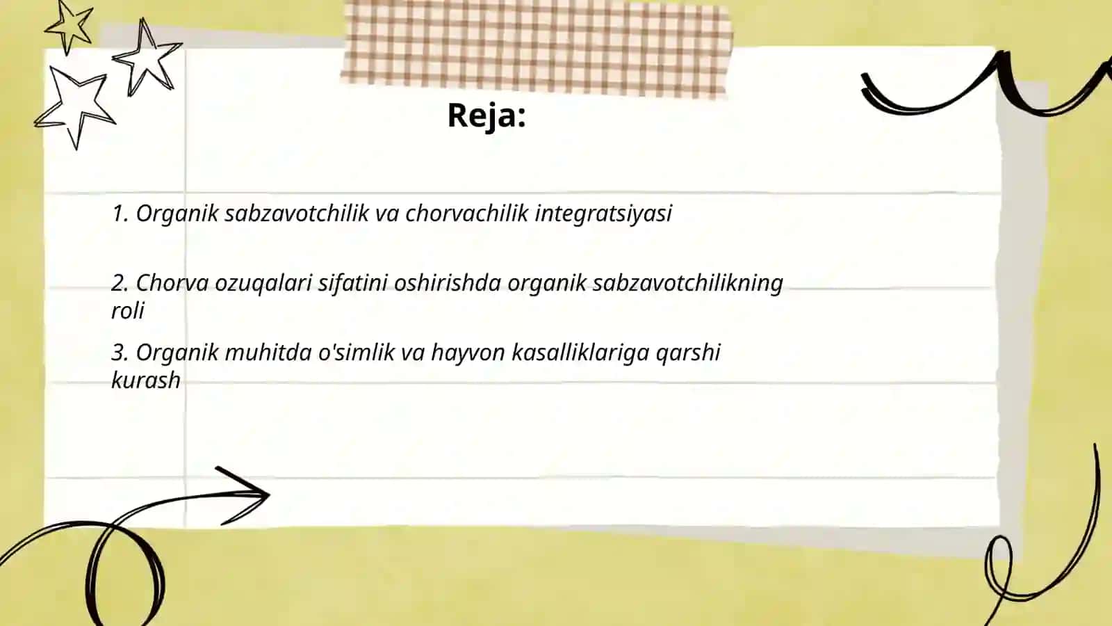 Organik sabzavotchilikni tashkil qilishda chorvachilikka boğliqligi 2