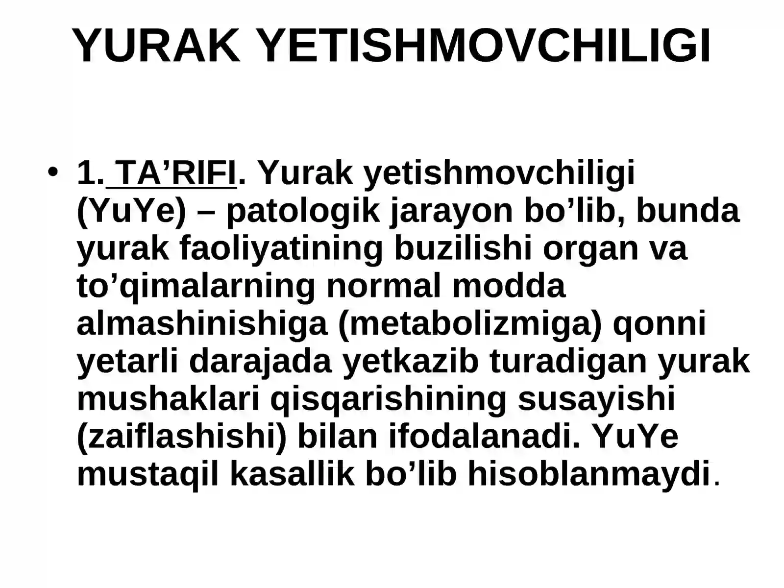 YURAKYETISHMOVCHILIGI 2