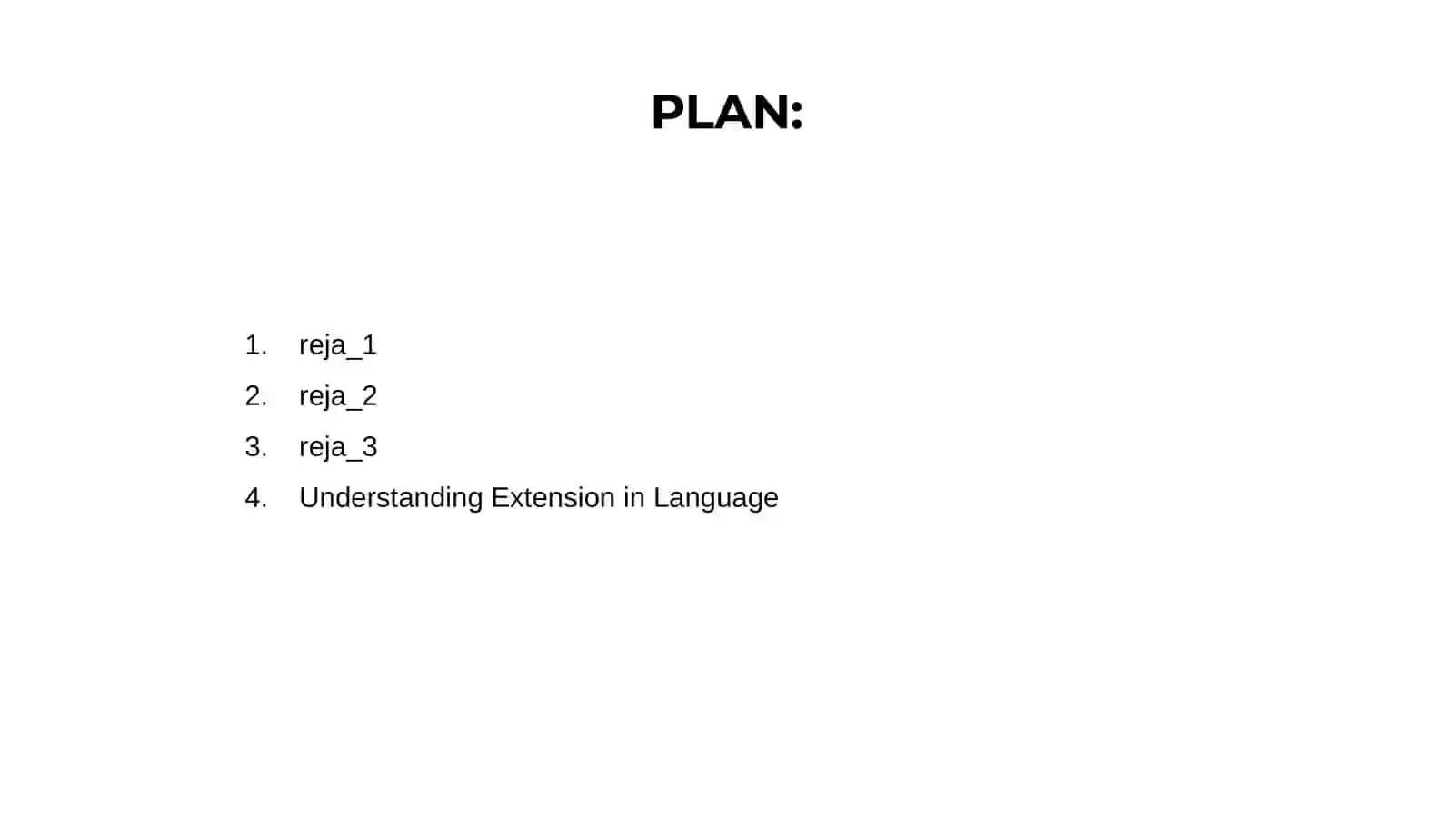 Extension in Language 2