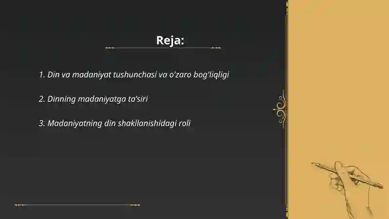 Din va madaniyat 2