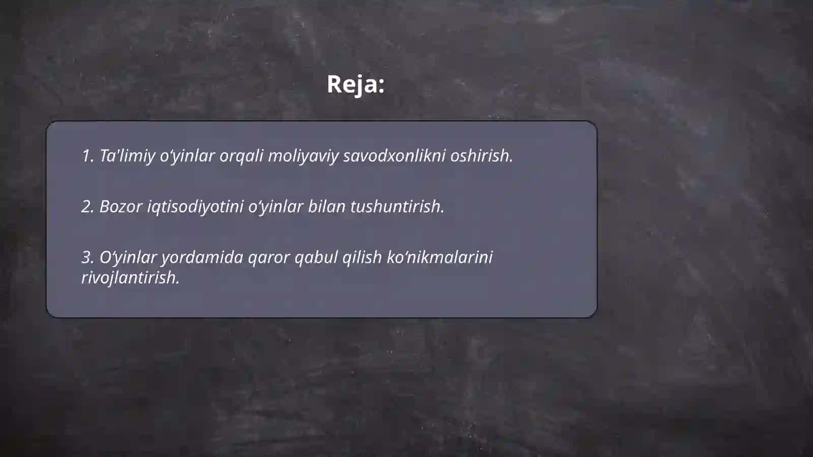 Ta'limiy o‘yinlar orqali tadbirkorlik va iqtisodiy tarbiyani olib borish 2