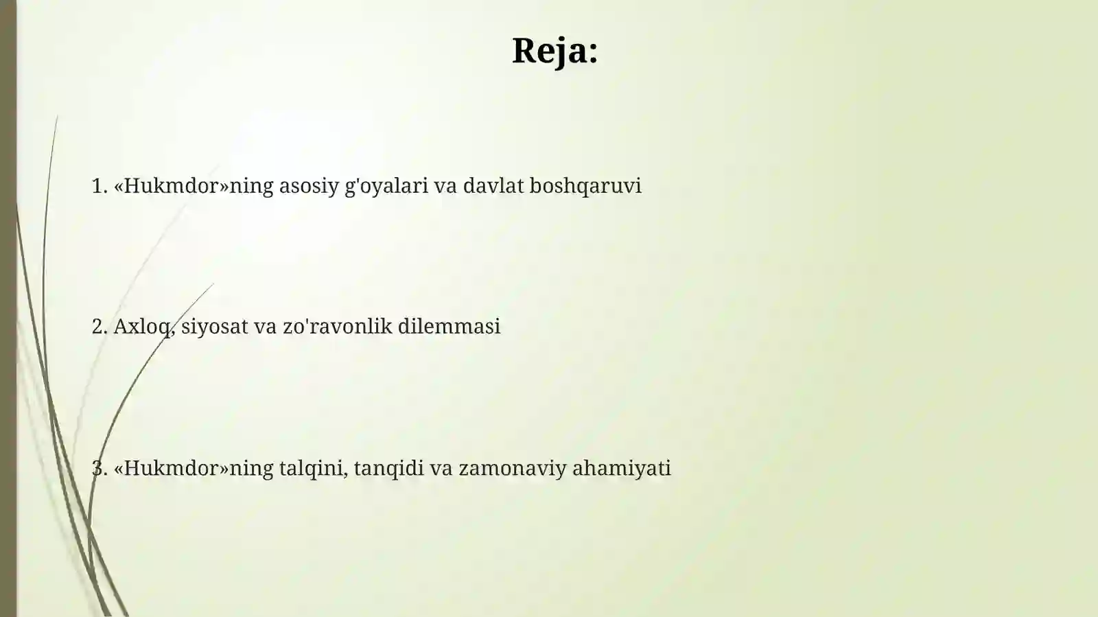 Makiavellining "Xukmdor" asari 2