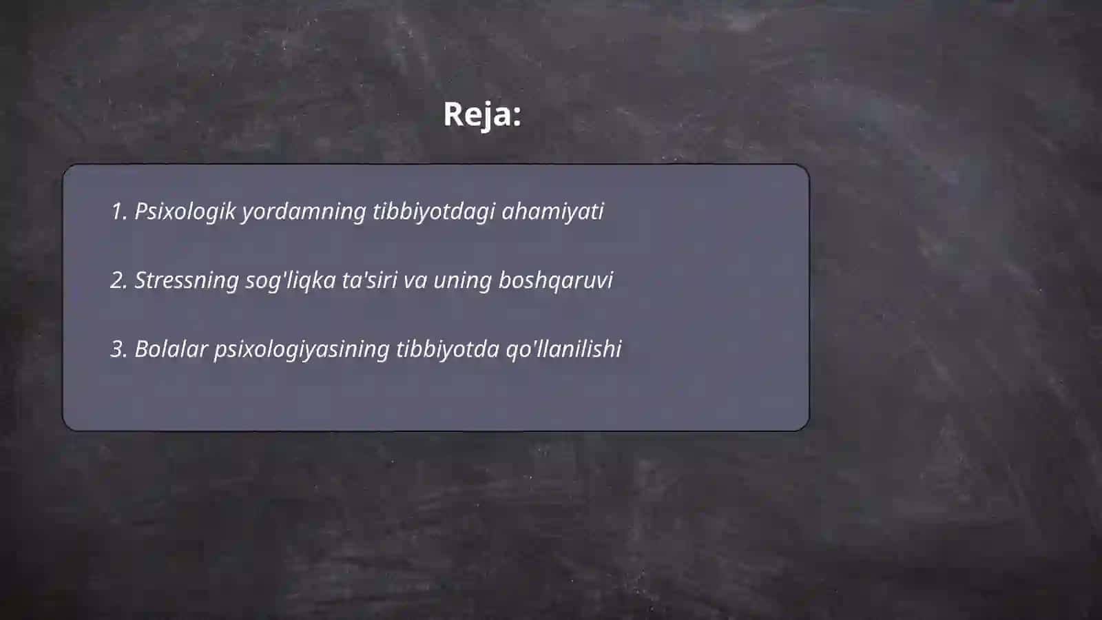 Psixologiya va pedagogika fanining tibbiyotdagi oʻrni 2