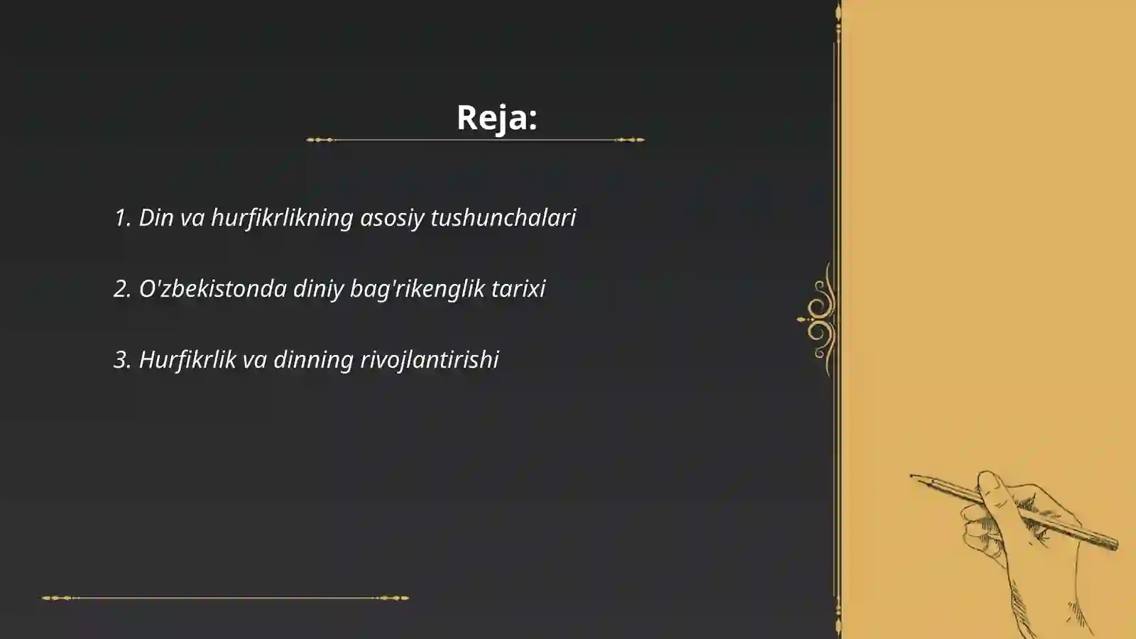 Din va hurfikrlik 2
