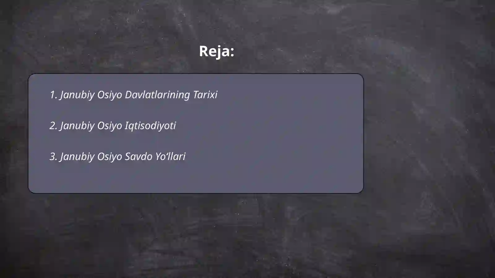 Janubiy Osiyo Davlatlari 2