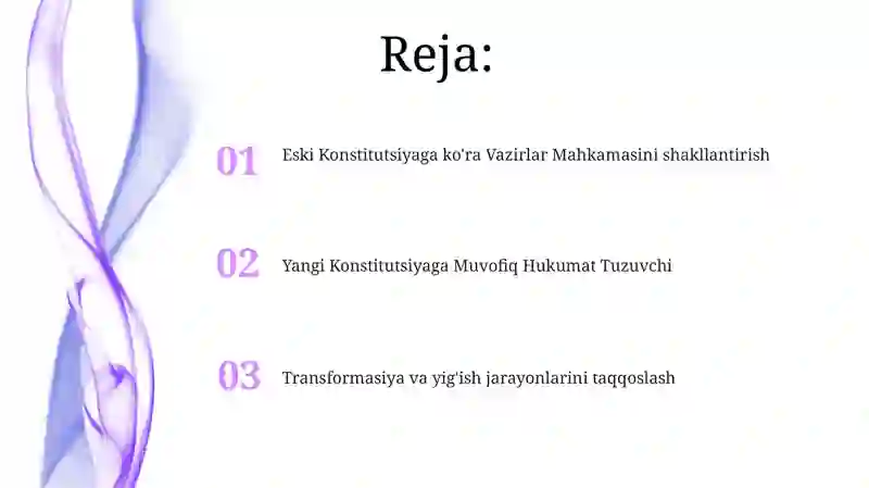 Vazirlar Mahkamasining Transformatsiyasi 2
