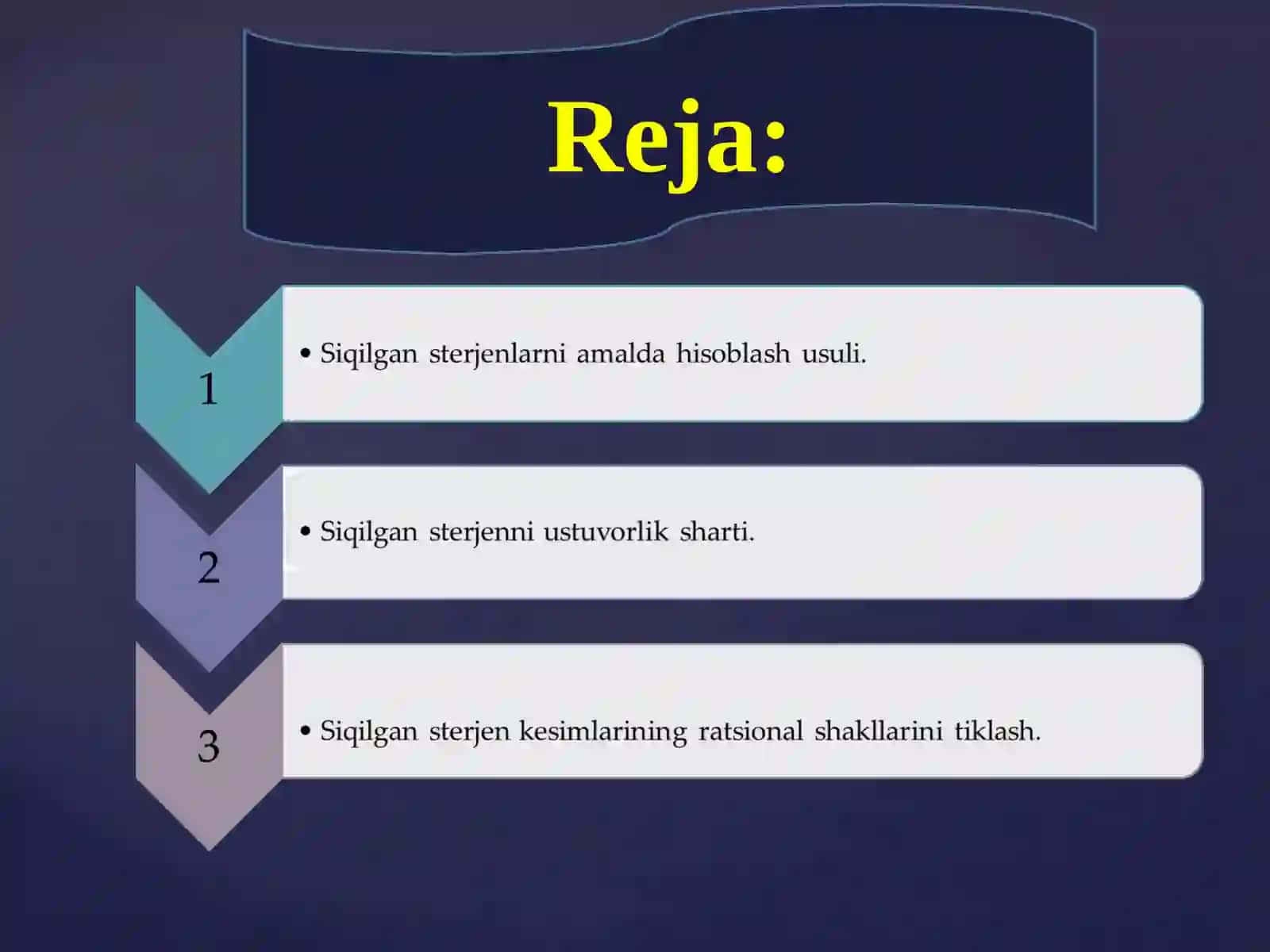 Siqilgan sterjenning hisoblash usullari 2