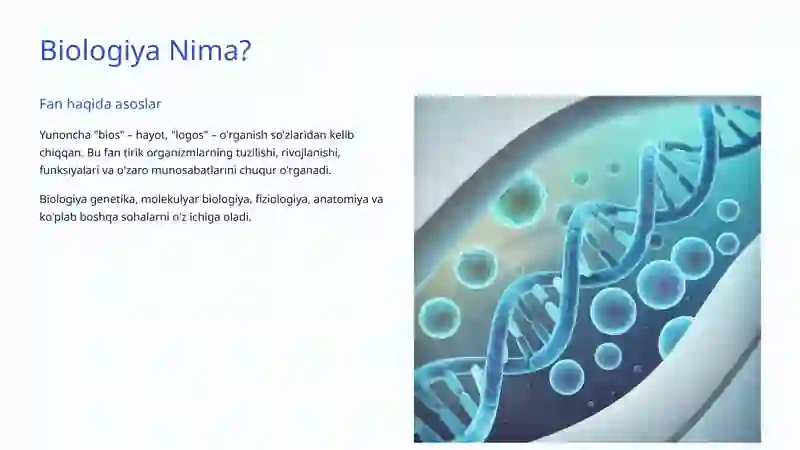 Biologiya va Ekologiya O'rtasidagi Bog'liqlik 2