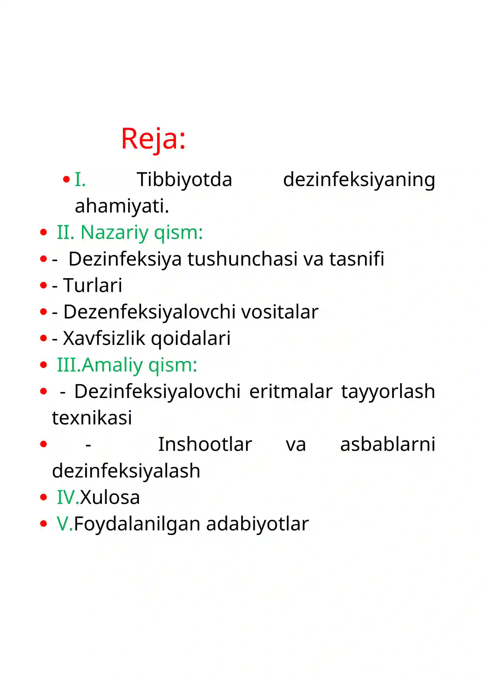 Dezinfeksiya Kurs Ishi 2