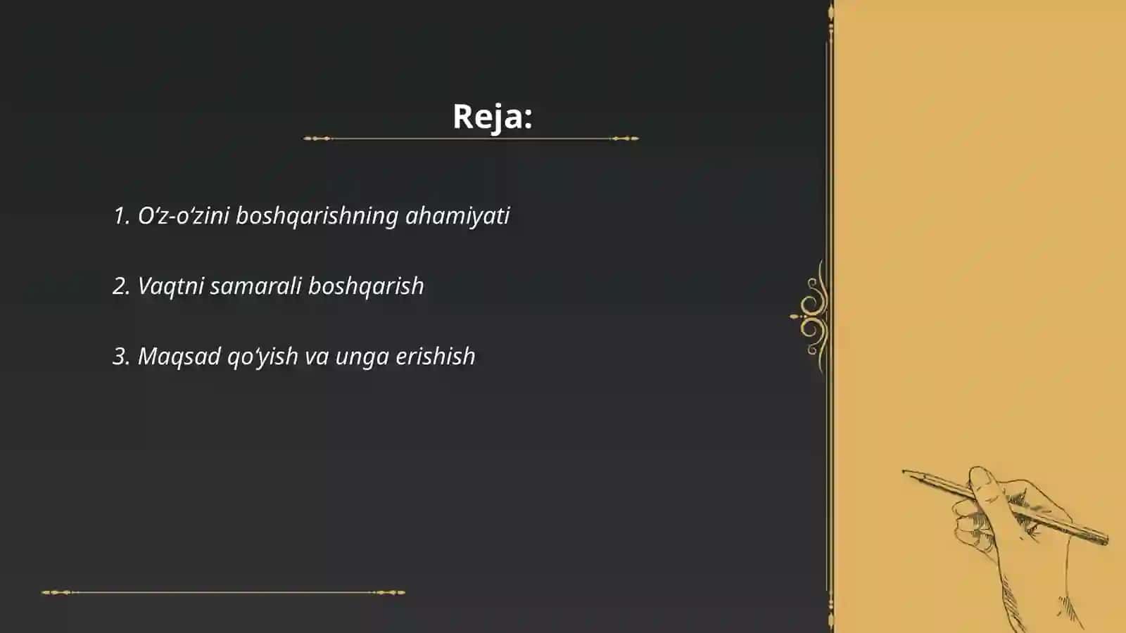 Oʻz-oʻzini boshqarish va samaradorlik uchun javobgarlik 2