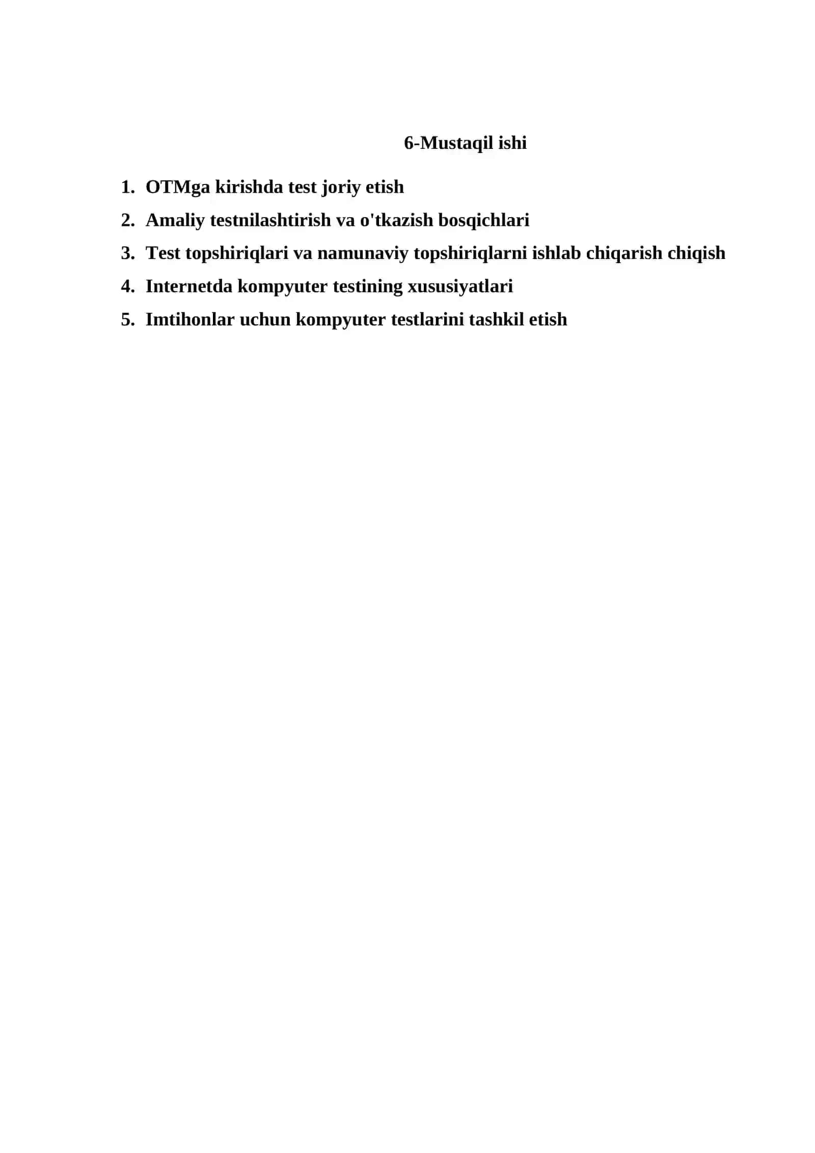 OTMga kirishda test joriy etish 2