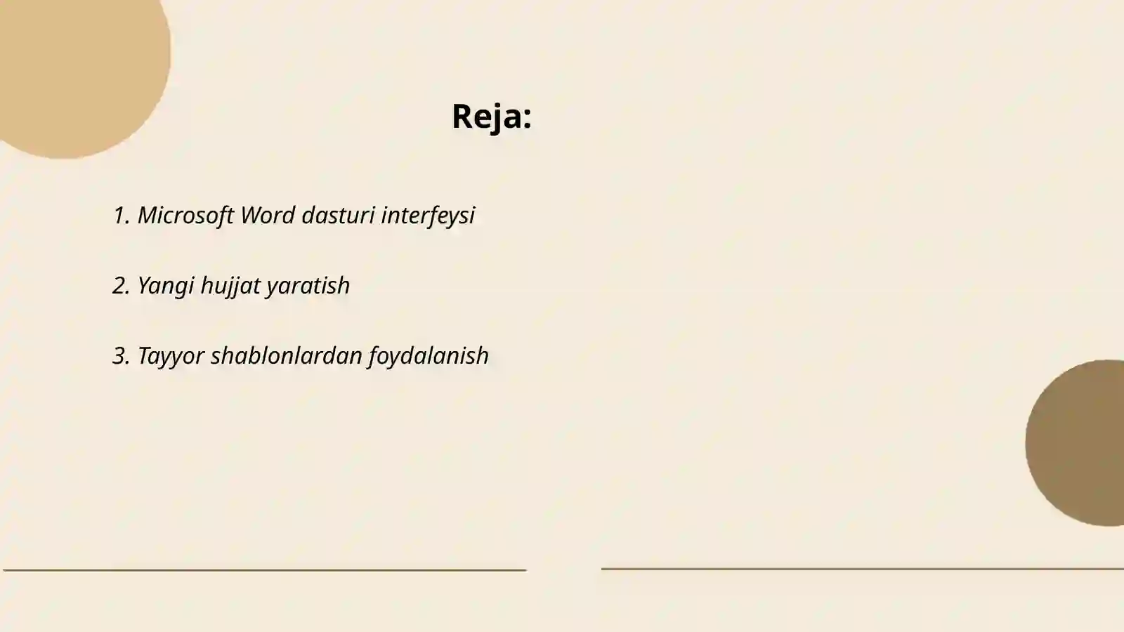 Microsoft Word dasturi interfeysi 2