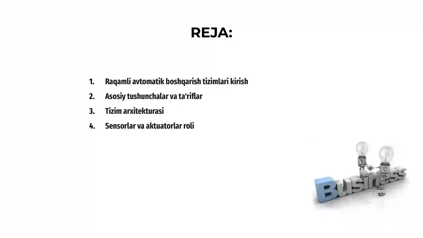 Raqamli avtomatik boshqarish tizimlari 2