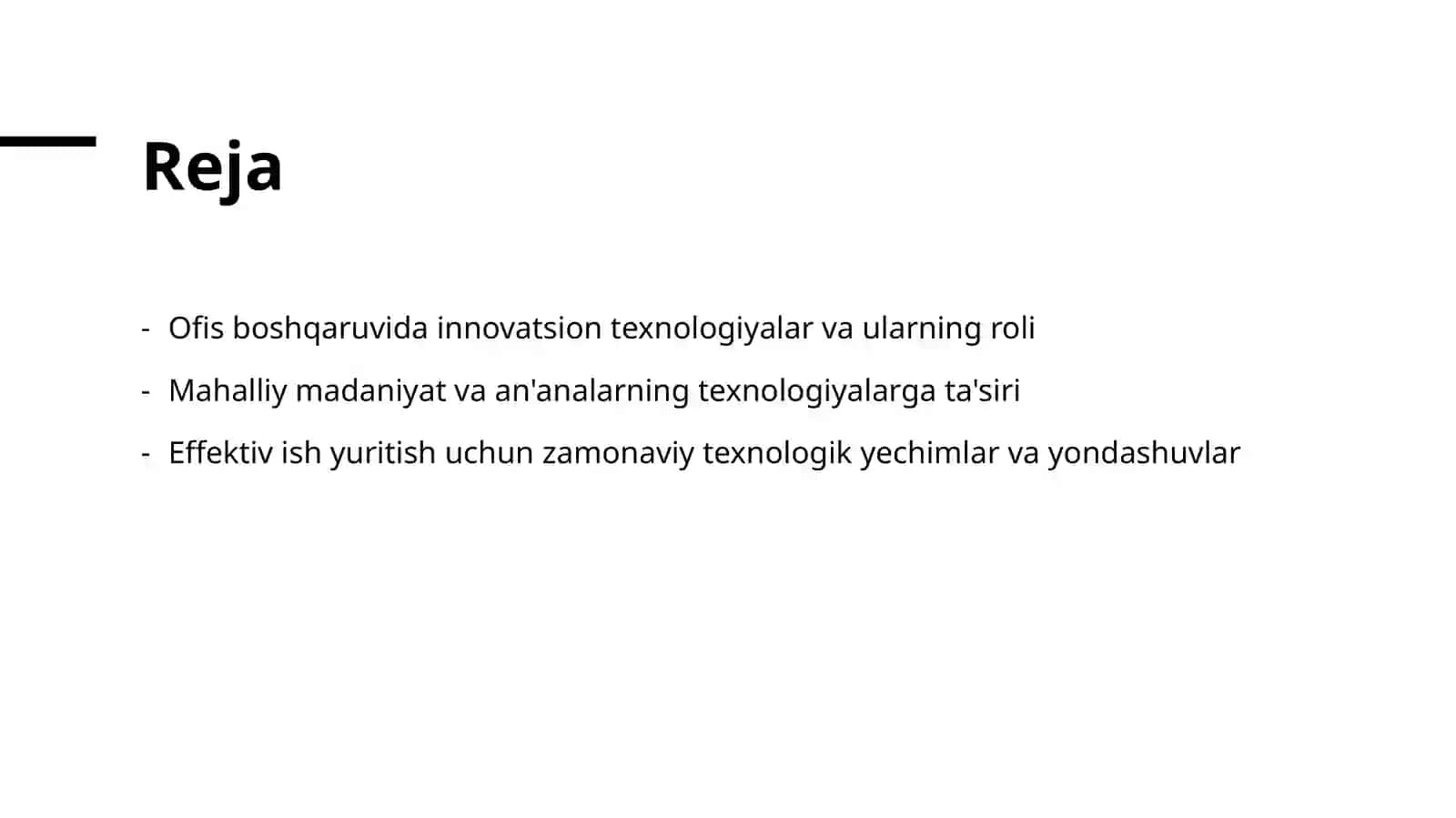 Muassasalarda ish yuritishni tashkil etish texnologiyalari 2