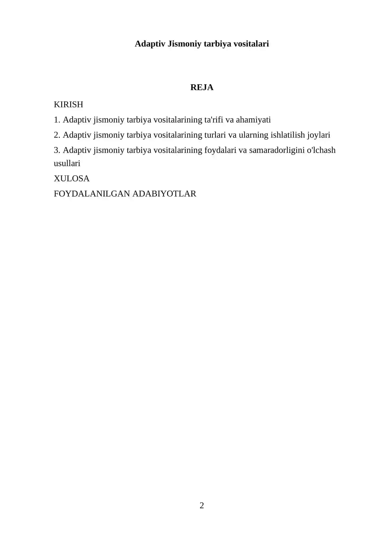Adaptiv Jismoniy tarbiya vositalari 2
