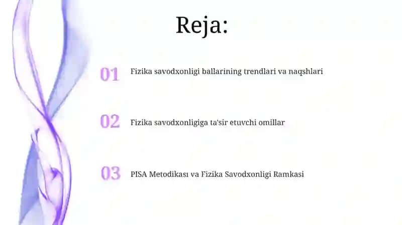 PISA Metodikası va Fizika Savodxonligi Ramkasi 2