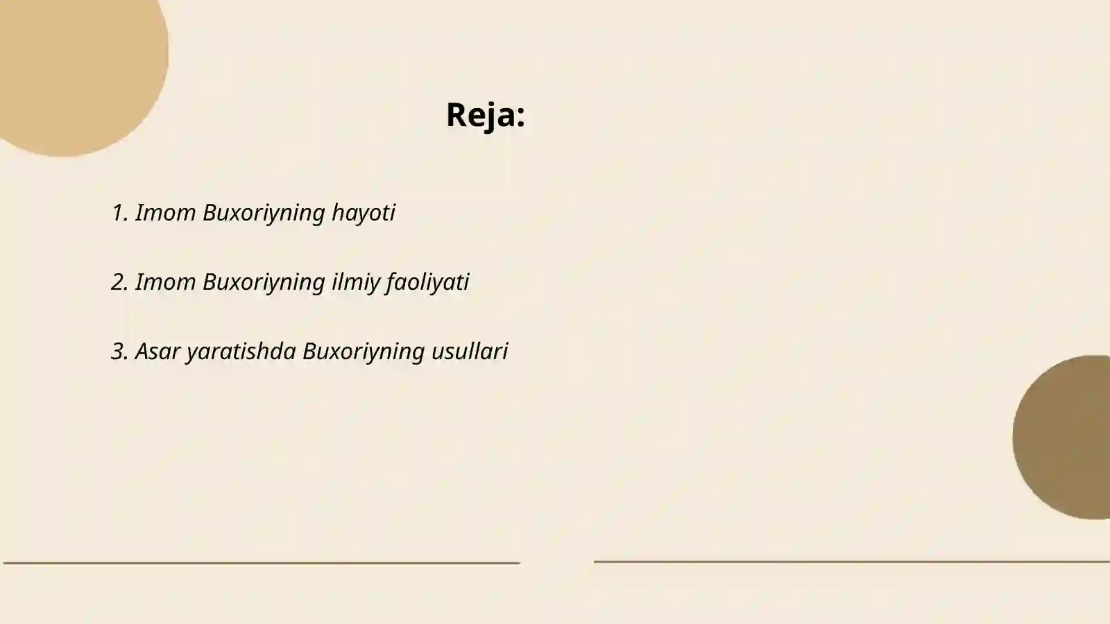 Imom Buxoriyning hayoti 2