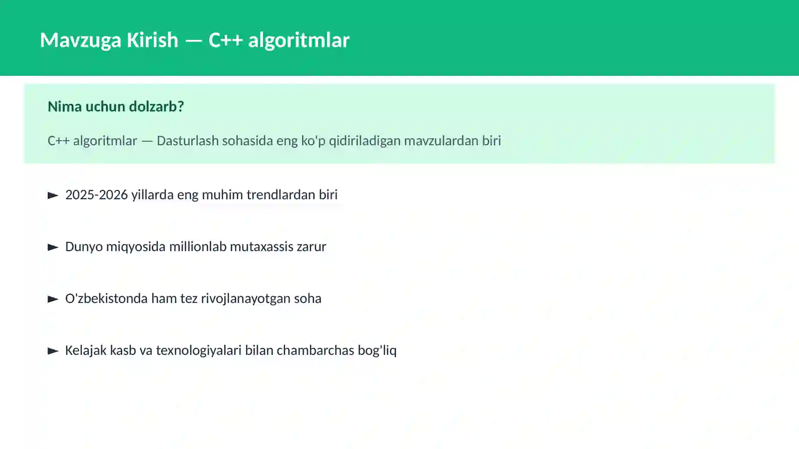 C++ algoritmlar 2