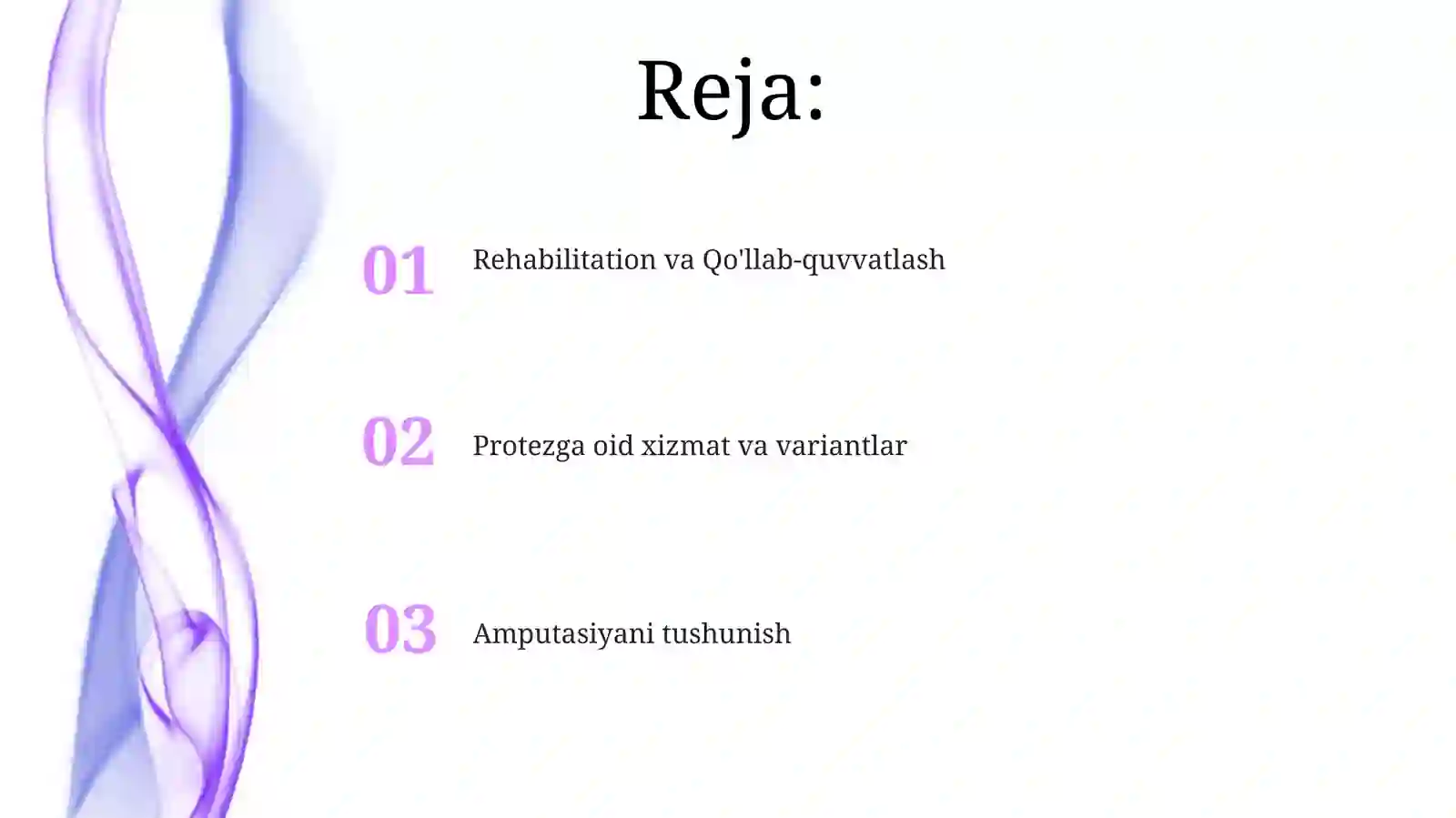 Amputatsiya, protezlashishlar va nogironlar reabilitatsiyasi 2