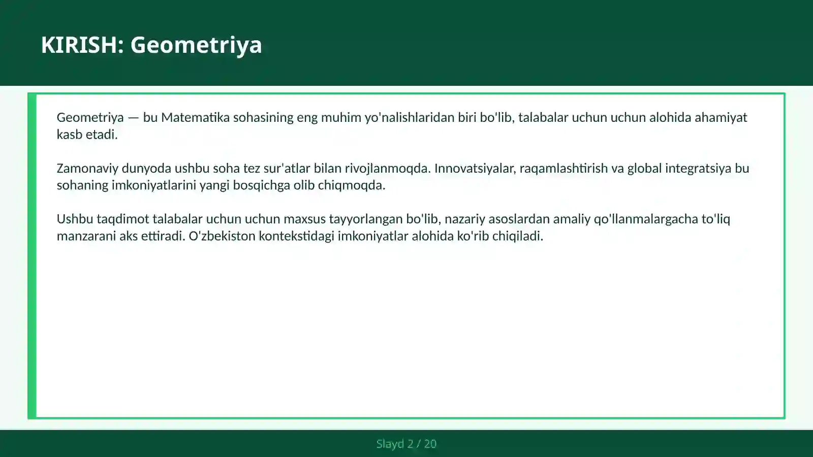 GEOMETRIYA 2
