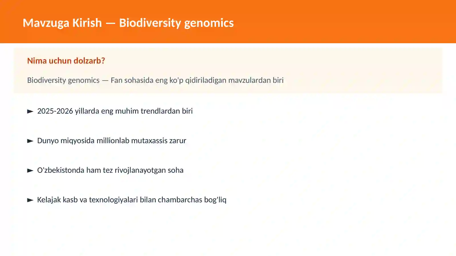 Biodiversity genomics 2