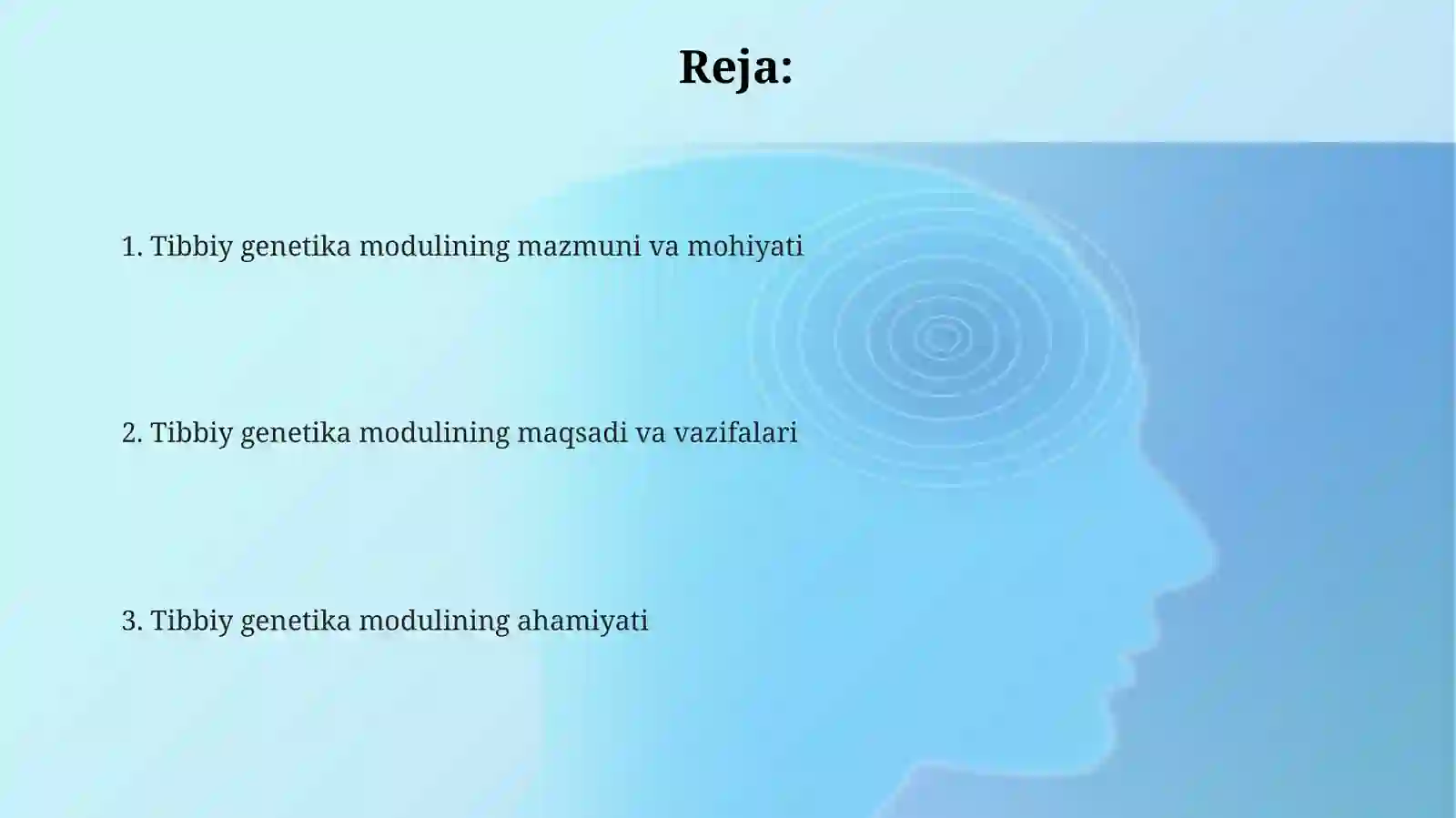 Tibbiy genetika moduli 2