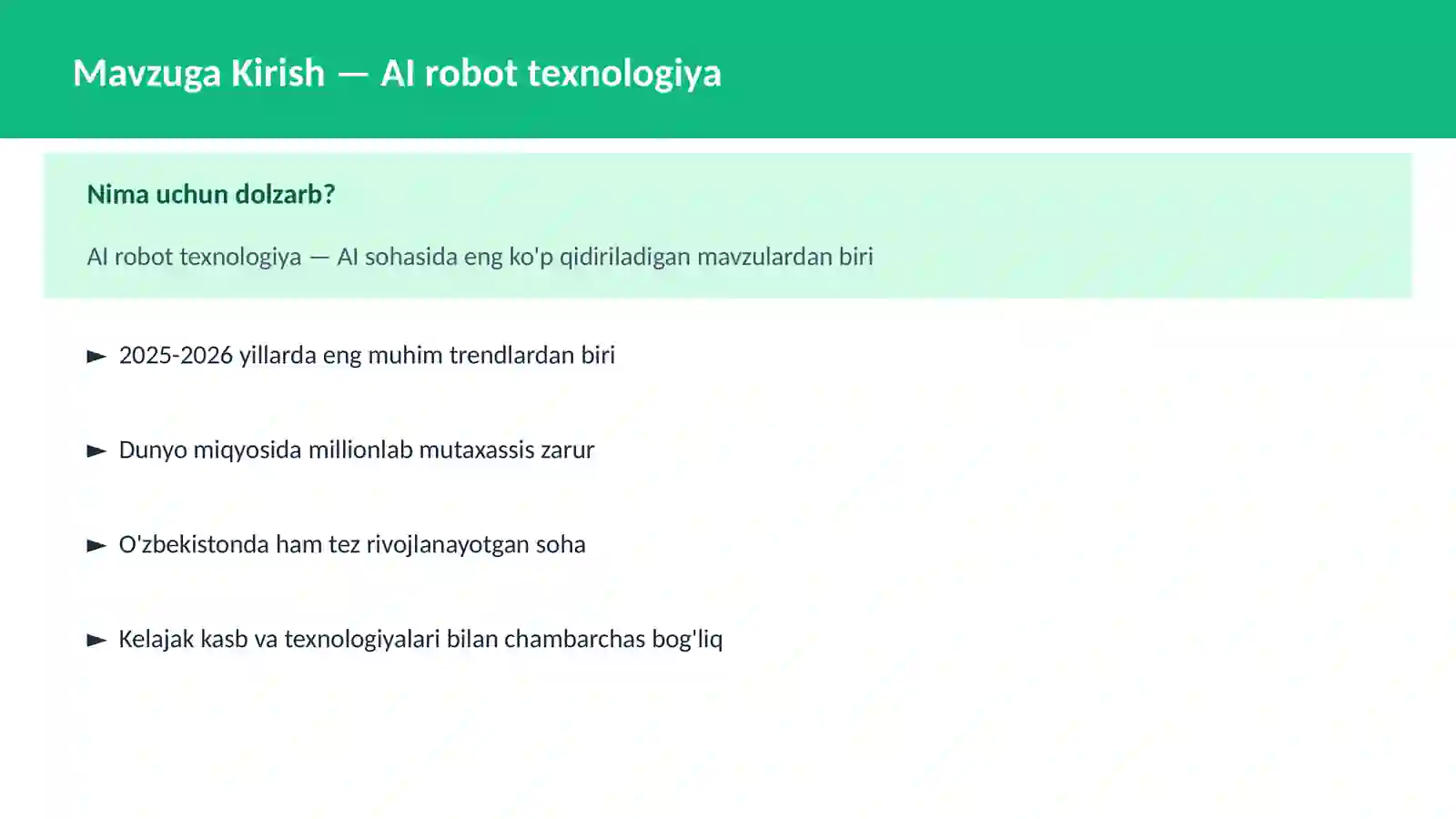 AI robot texnologiya 2