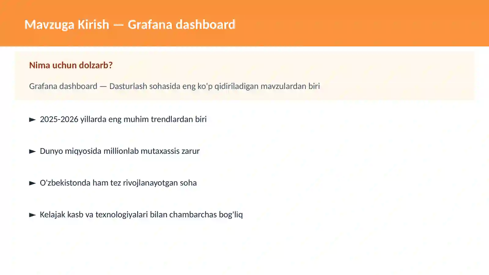 Grafana dashboard 2