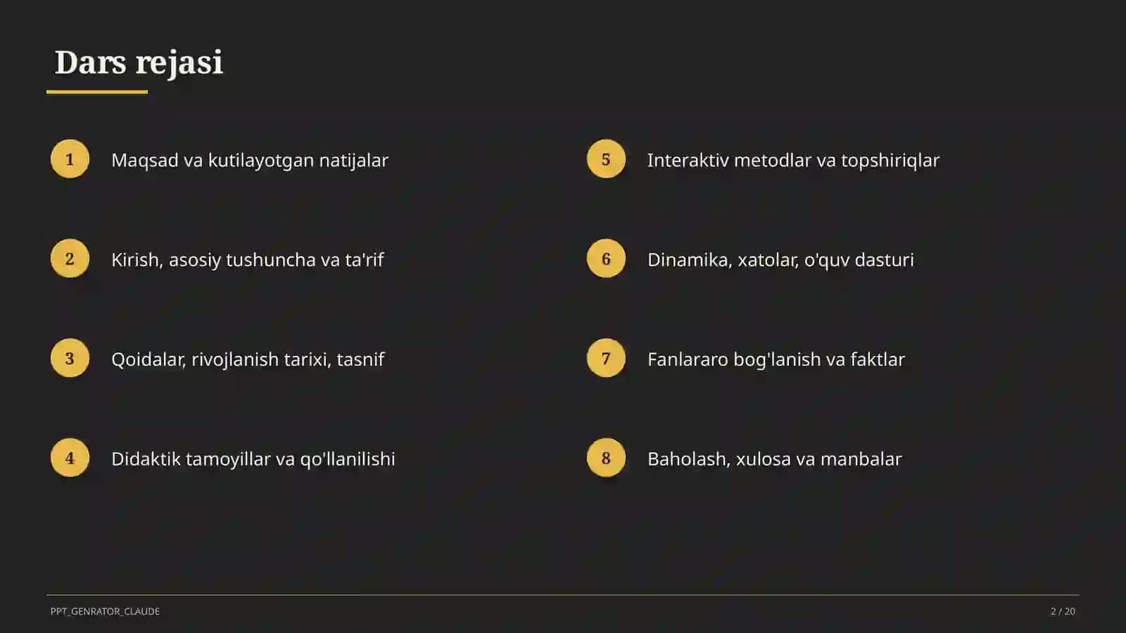 Belgi va harakat bildirgan so'zlar (2-sinf) 2