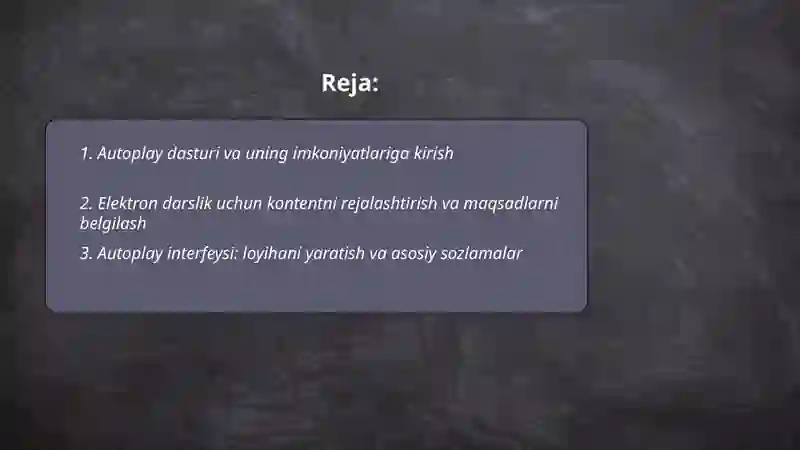 Autoplay dasturlari 2
