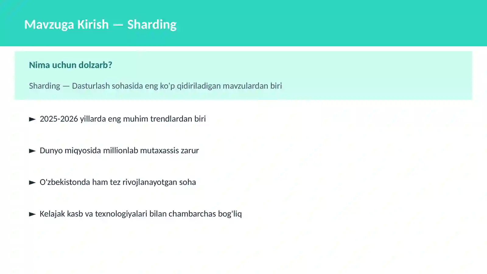 Sharding 2