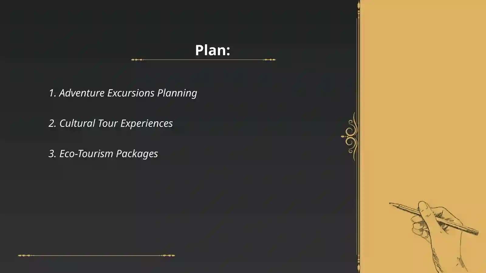 Excursion services in the hospitality 2
