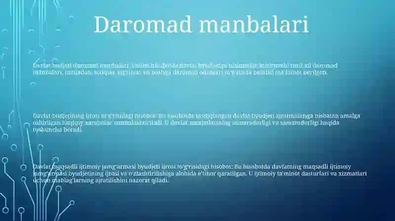 Davlat Byudjeti Va Davlat Maqsadli Jamg’Armalari Byudjetlari Harajatlari Ijrosi Hisobi 2