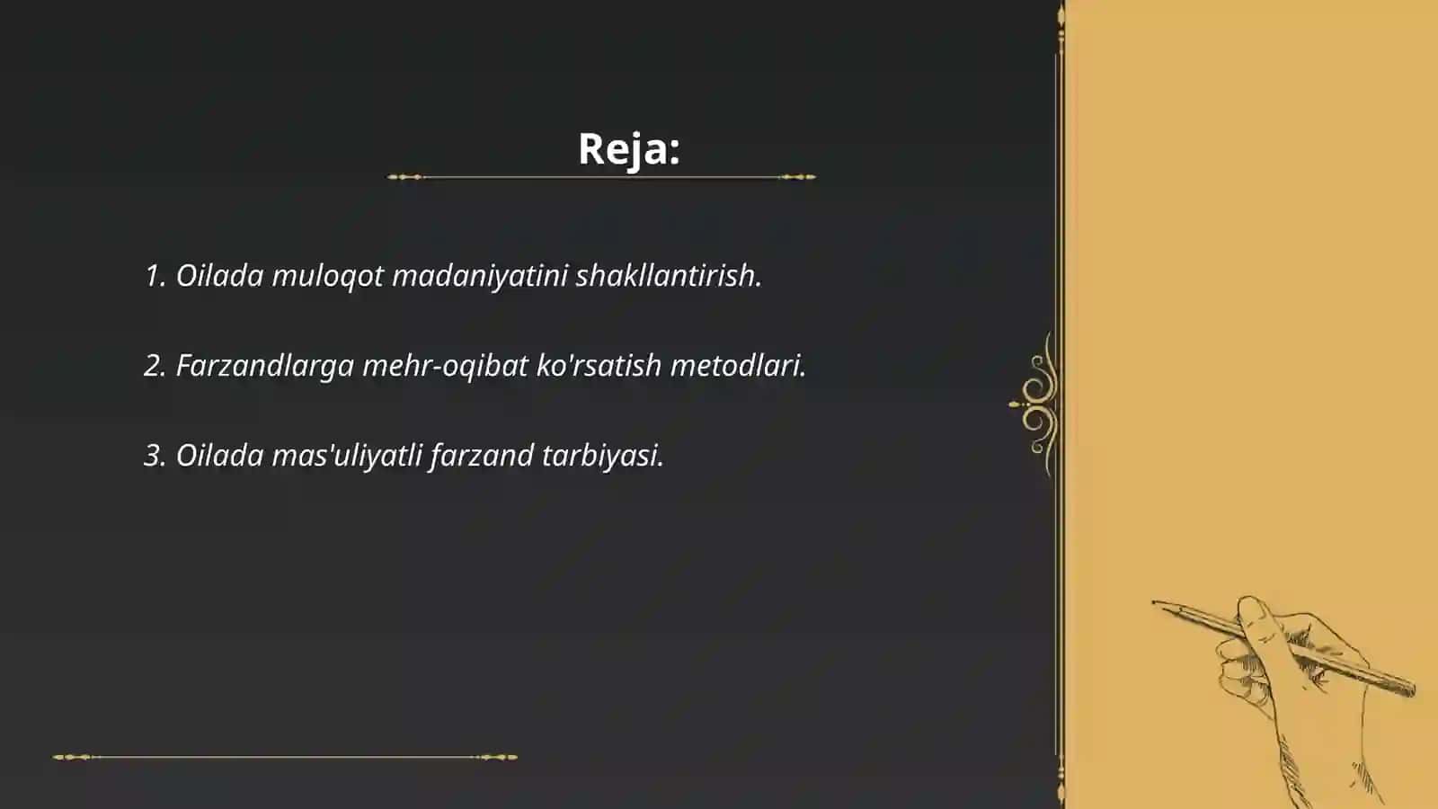 Oilada muloqot madaniyatini shakllantirish 2