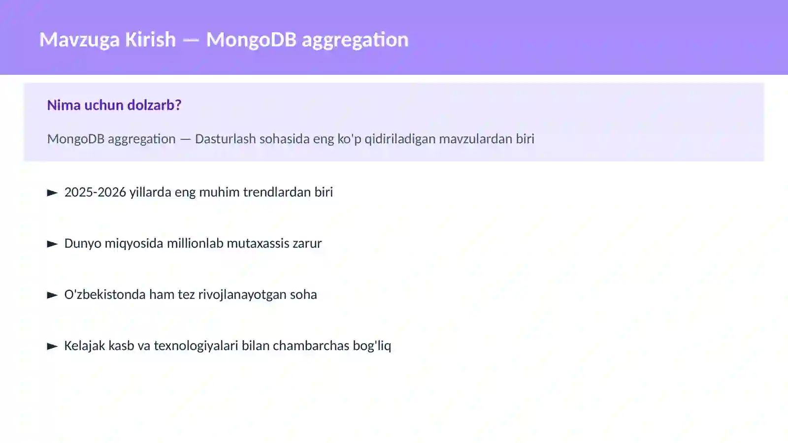 MongoDB aggregation 2