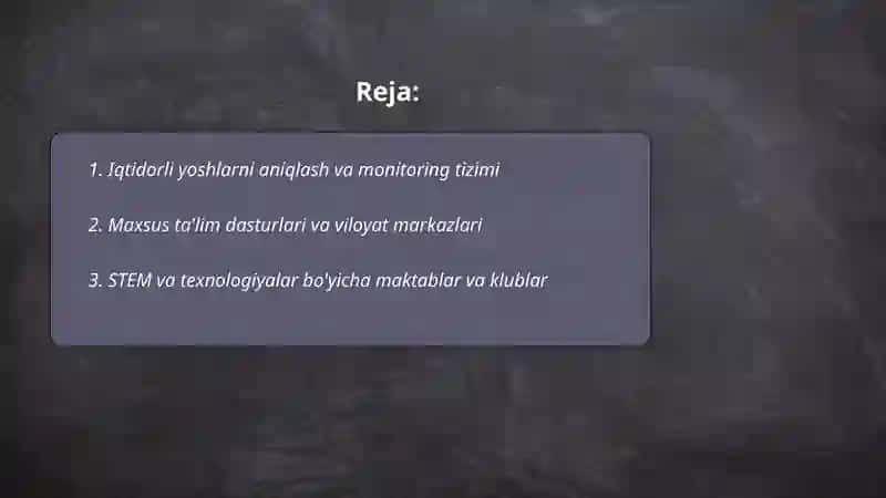 Iqtidorli yoshlarni aniqlash va monitoring tizimi 2