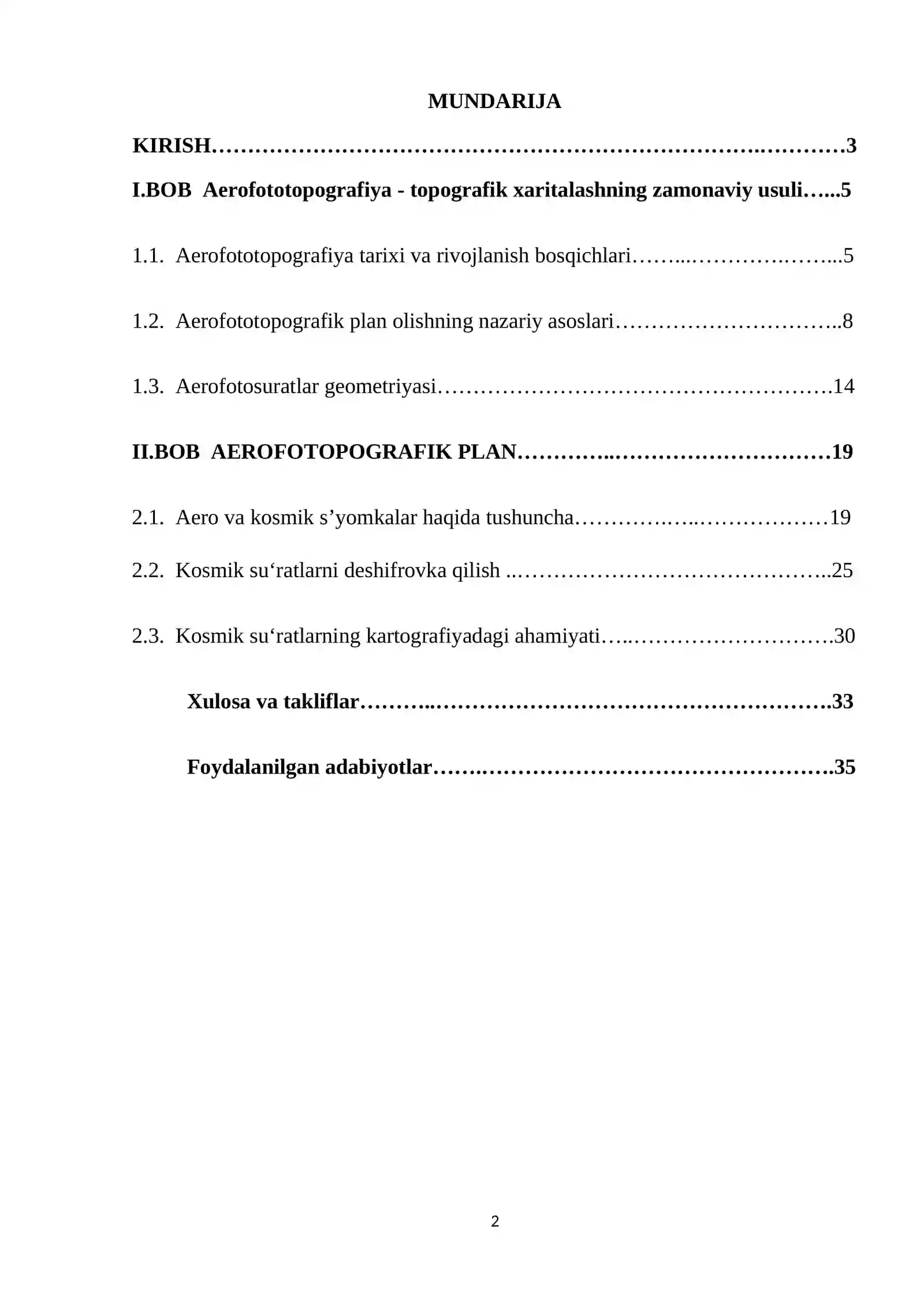 Aerofototopografik plan olish 2