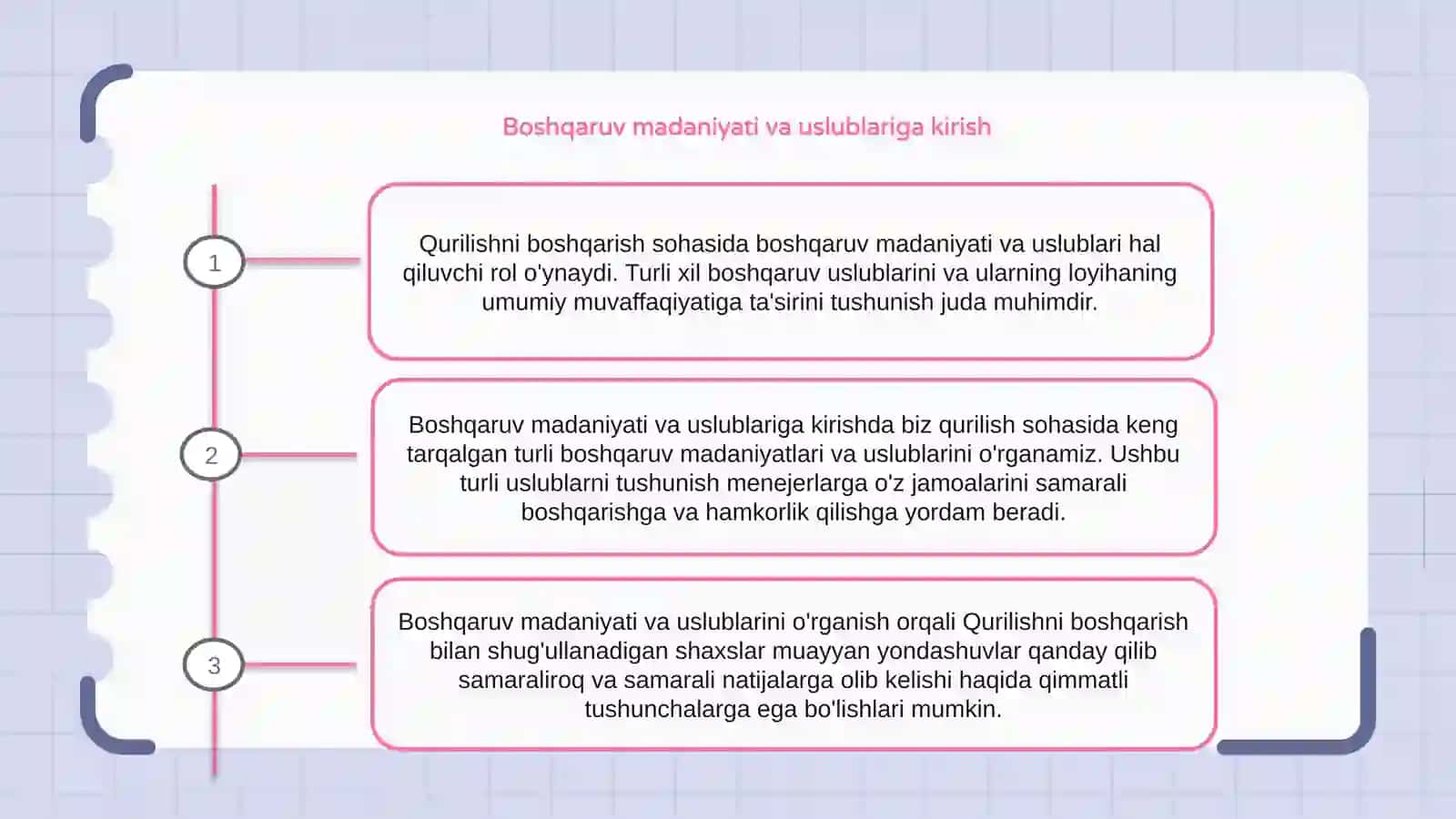 Menejment madaniyati va uslublari 2