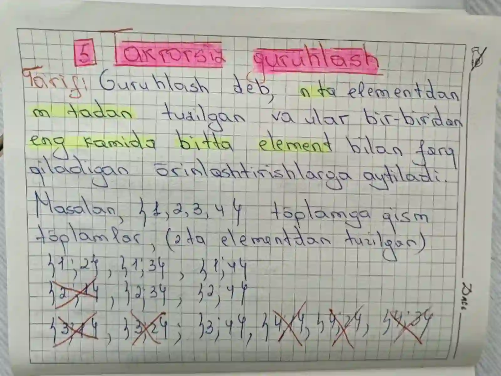 KOMBINATORIKA ELEMENTLARI 2
