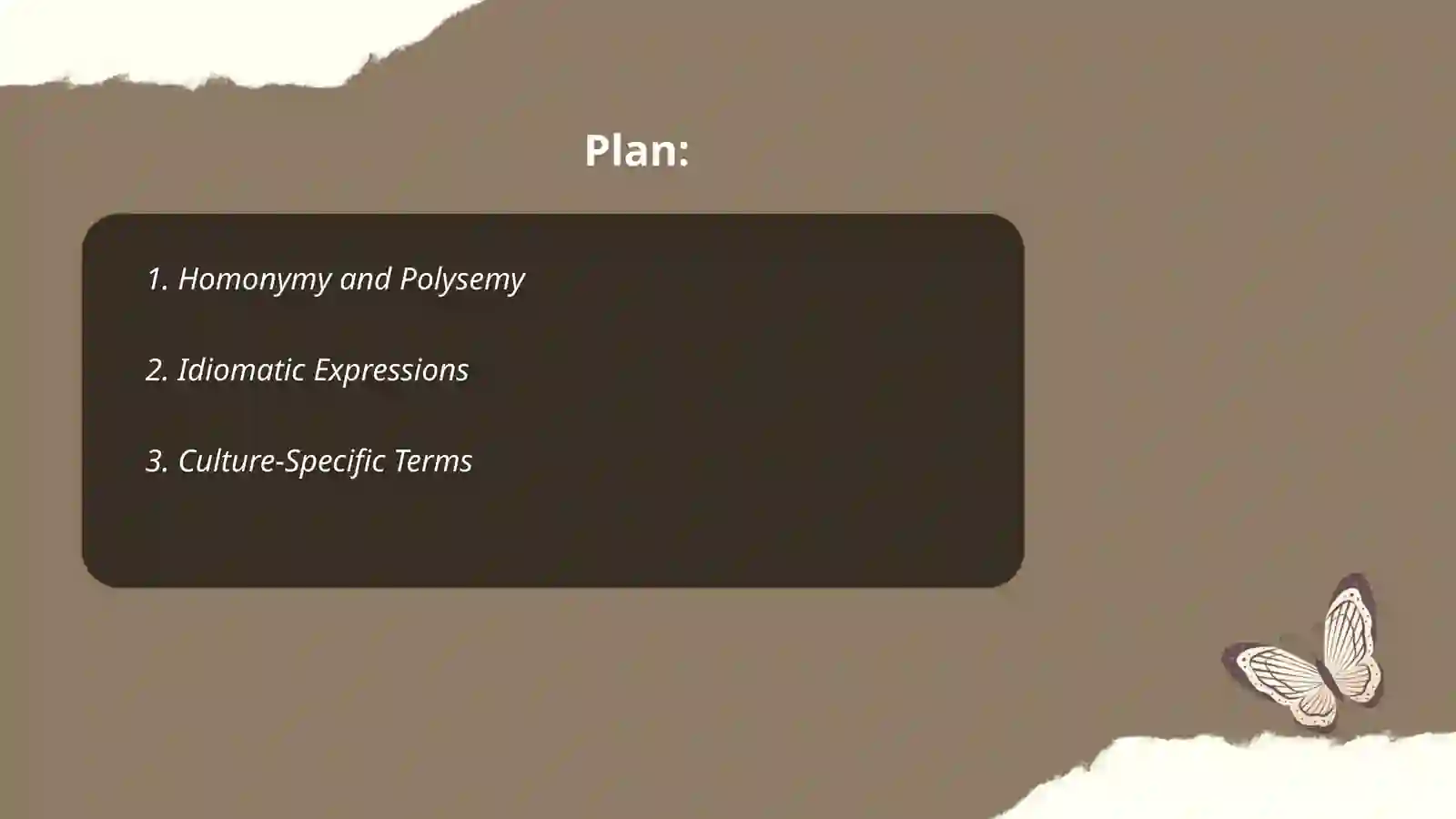 Lexical problems in Translation theory 2