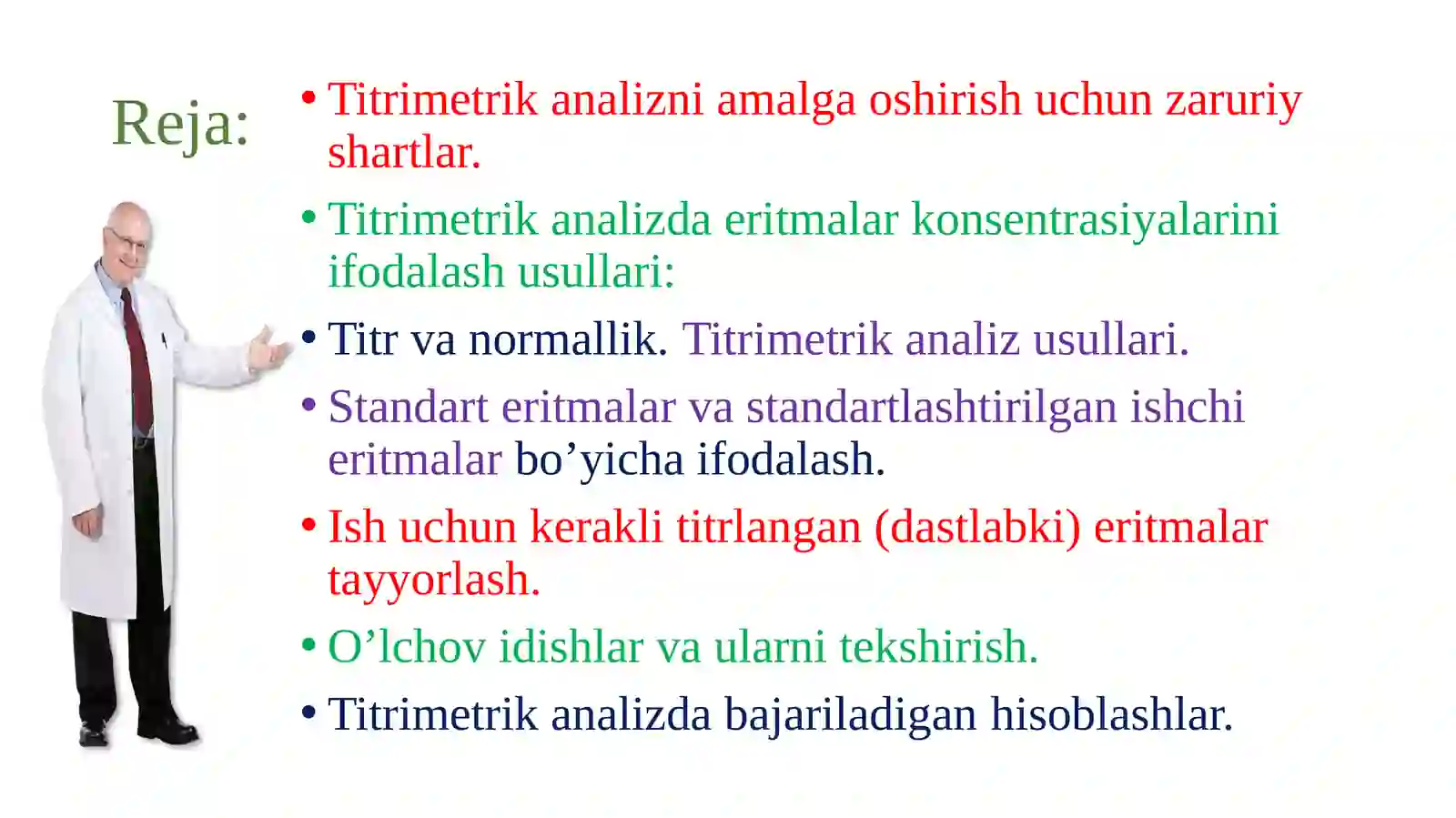 Titrimetrik analiz. Uning moxiyati va metodlari 2