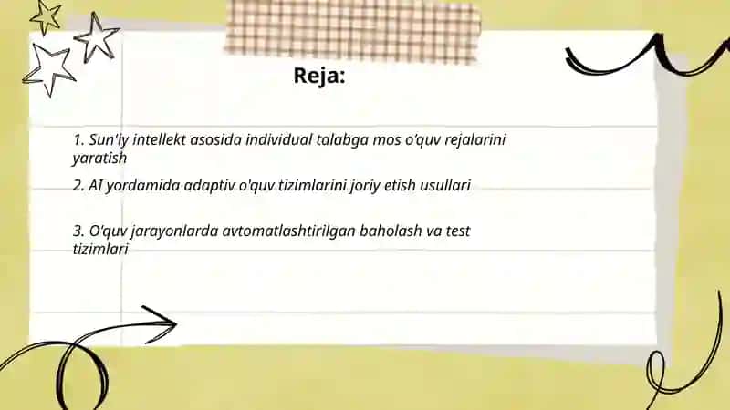 Sun'iy intellektdan foydalanib o'quv jarayonlarni to'g'ri tashkil etish 2