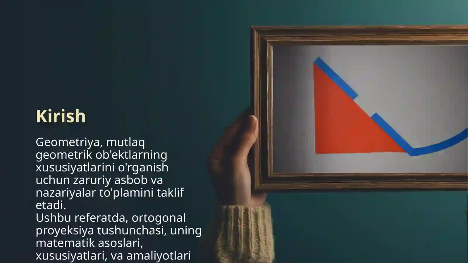 Ortogonal proyeksiya 2