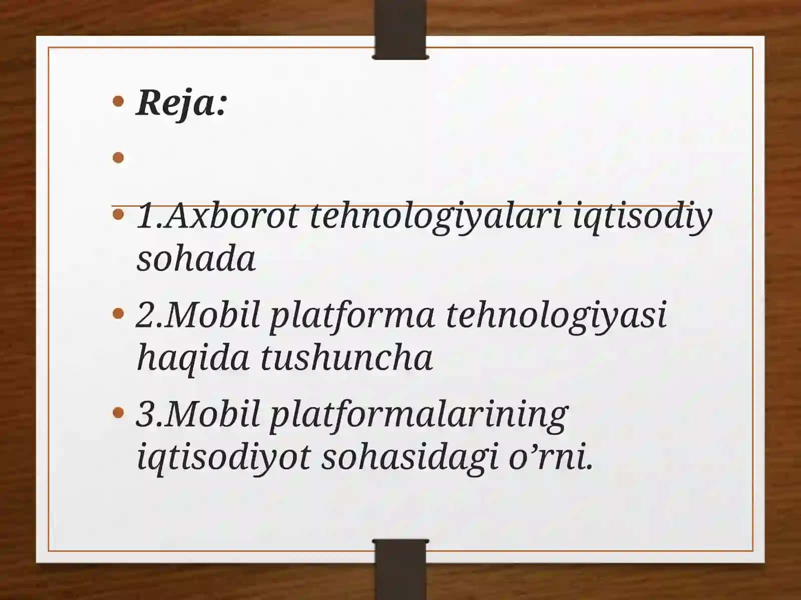 IQTISODIY AXBOROT TIZIMLARIDA MOBIL PLATFORMA TEXNOLOGIYASI 2