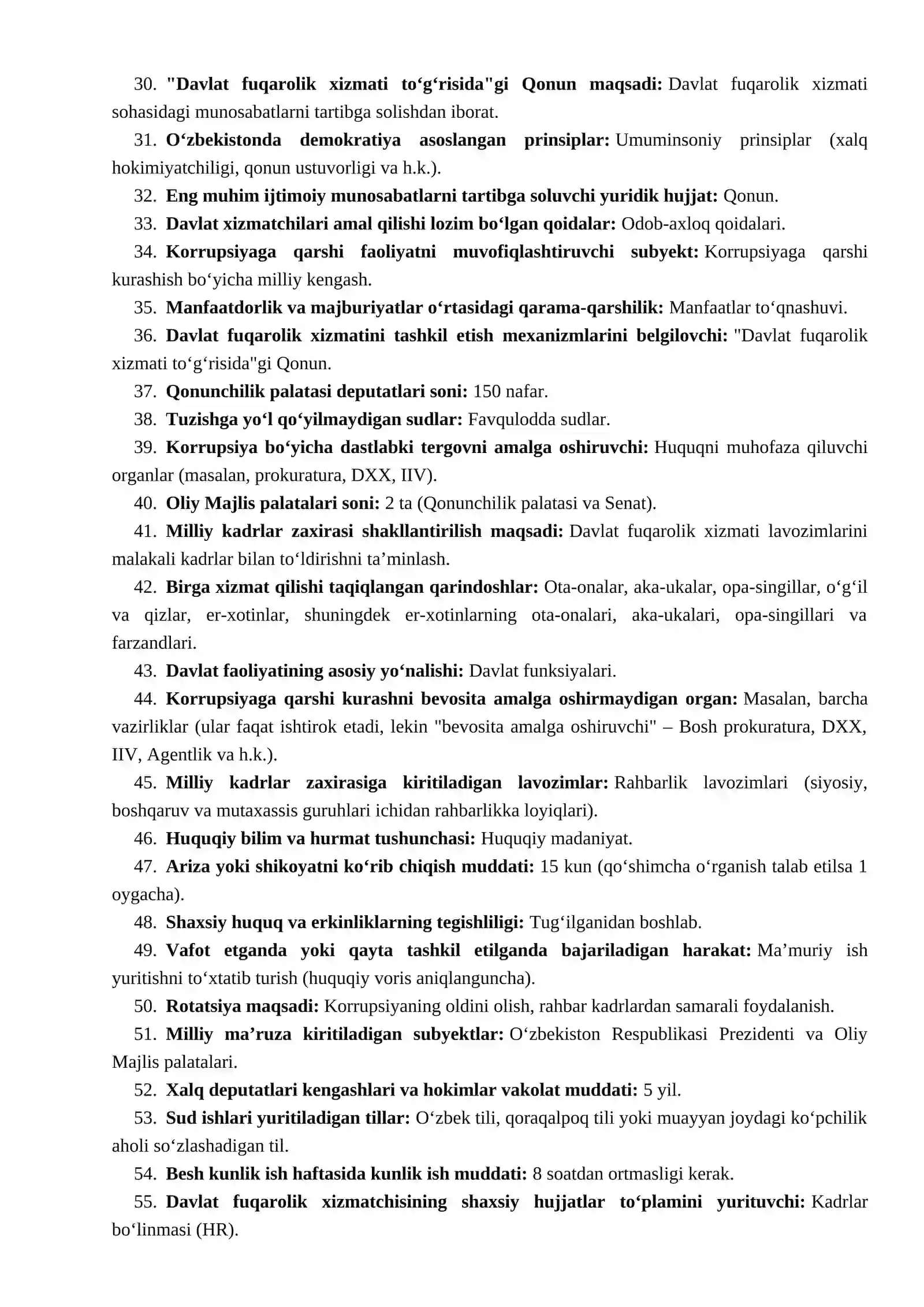 ARGOS savollari qonunchilik bazasi (Javoblari bilan Eng yangilari - 2026) 2