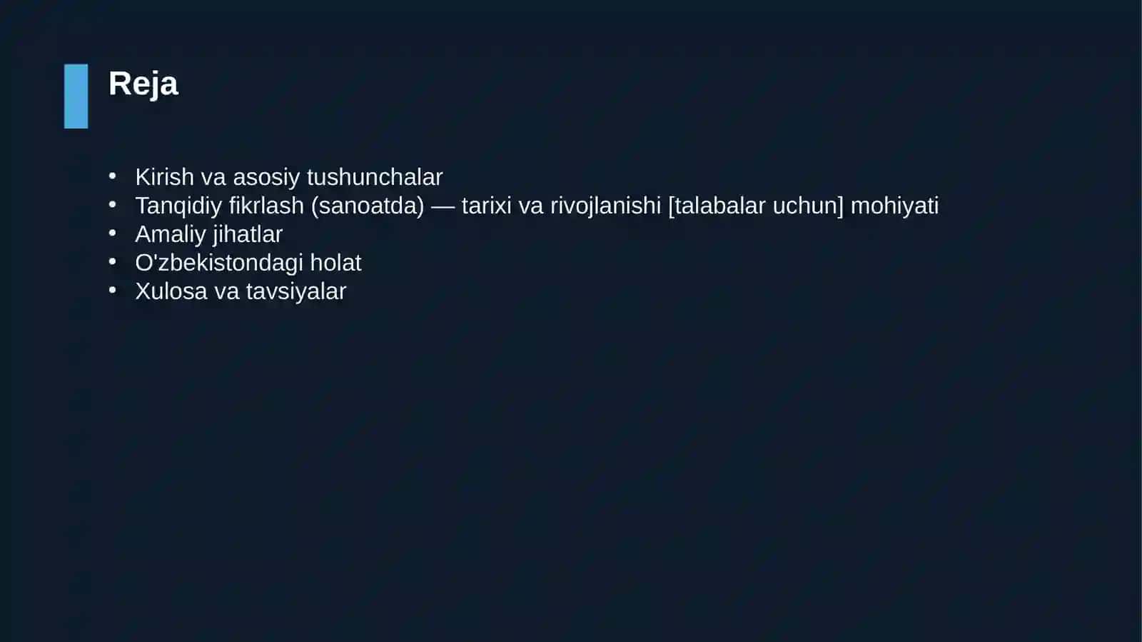 Tanqidiy fikrlash (sanoatda) — tarixi va rivojlanishi [talabalar uchun] 2