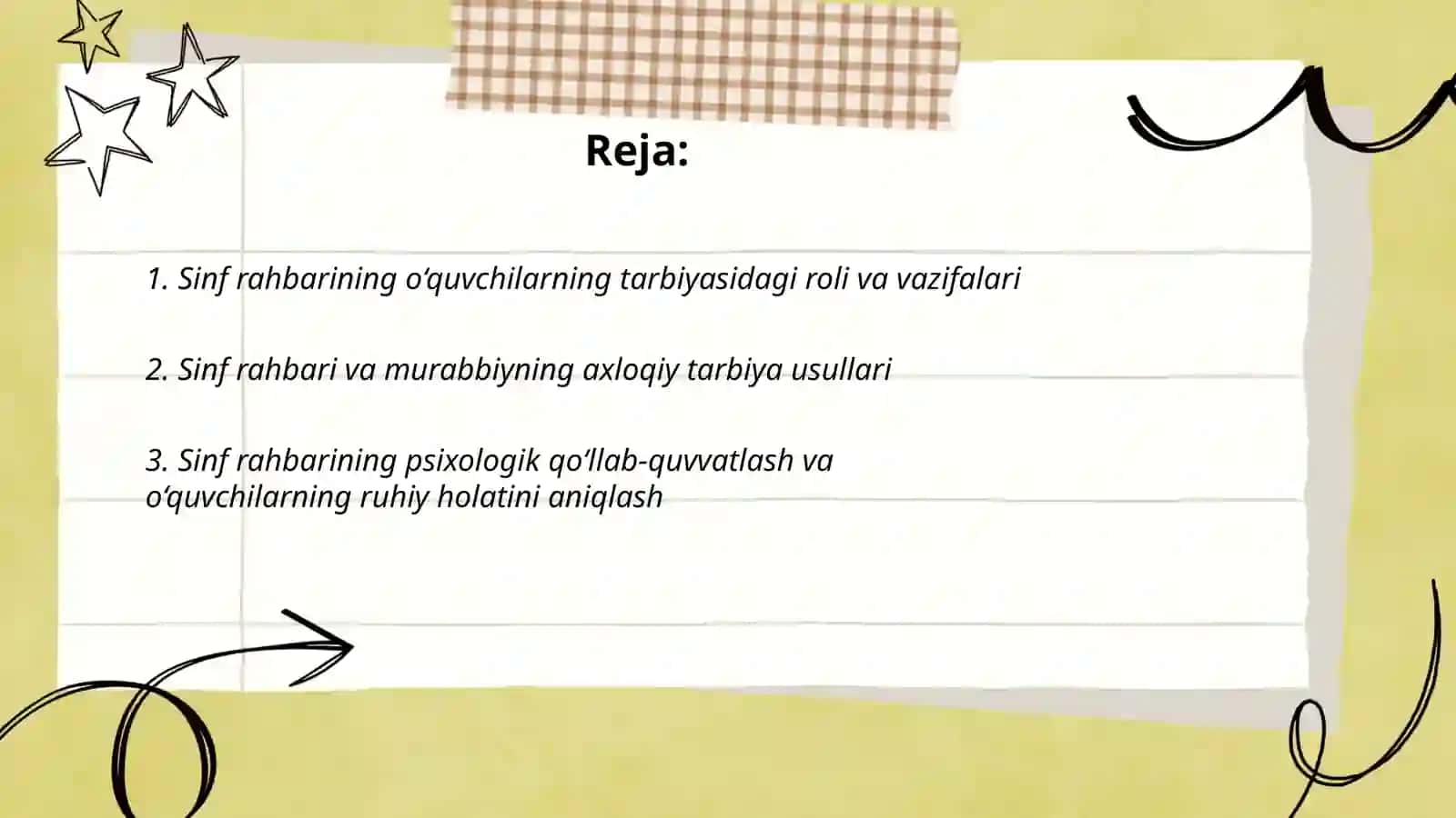 Sinf rahbari - O‘quvchilarning birinchi tarbiyachisi va murabbiysi 2