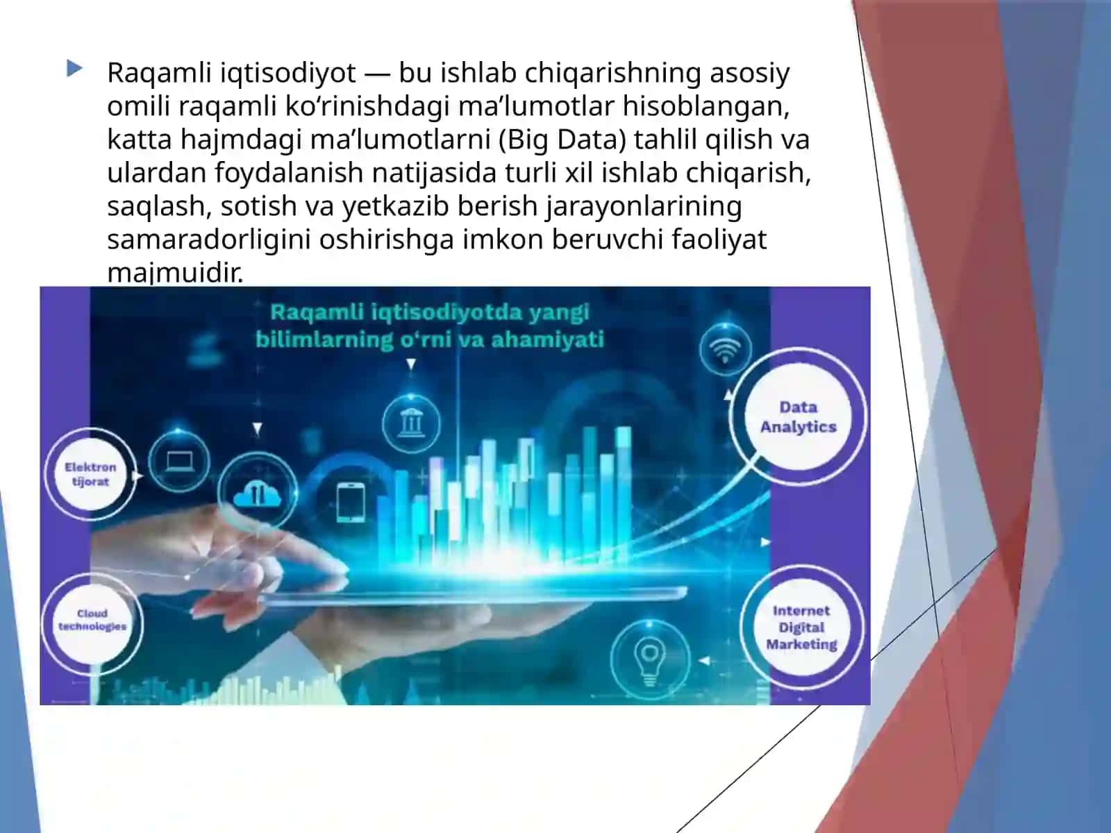 O”zbekiston korxonalari daraqamli iqtisodiyot tamoyillarini joriy etish muammolari va echimlari 2