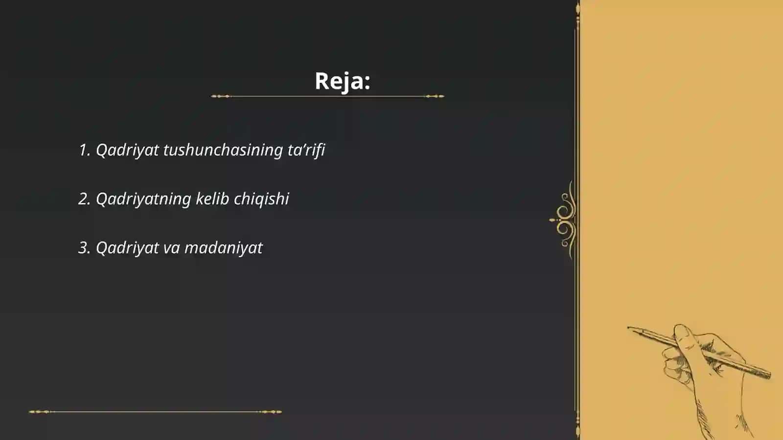 Qadriyat tushunchasining maʼnosi va uning umumiy tavsifi 2
