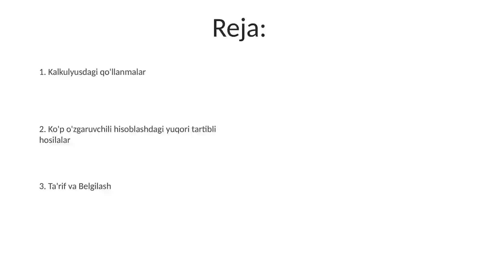 Yuqori tartibli differensiallar 2